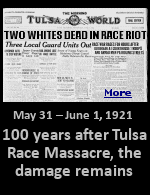 Historically, it has been called the Tulsa Race Riot. Some say it was given that name at the time for insurance purposes. Designating it a riot prevented insurance companies from having to pay benefits.